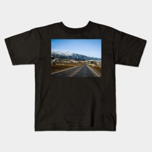 Colorado Mountains Road V2 Landscape Photography V1 Kids T-Shirt